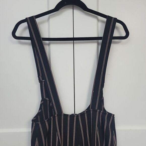 Forever 21 black striped pinafore, small - Picture 7 of 9